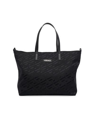 Versace Borsa La Greca Nylon Tote Bag 